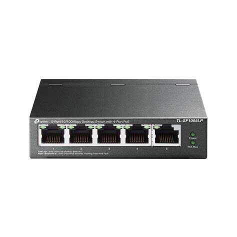 TP-Link 5-Port PoE Switch - 4 PoE Ports up to 15.4W, Metal Casing, Plug ...