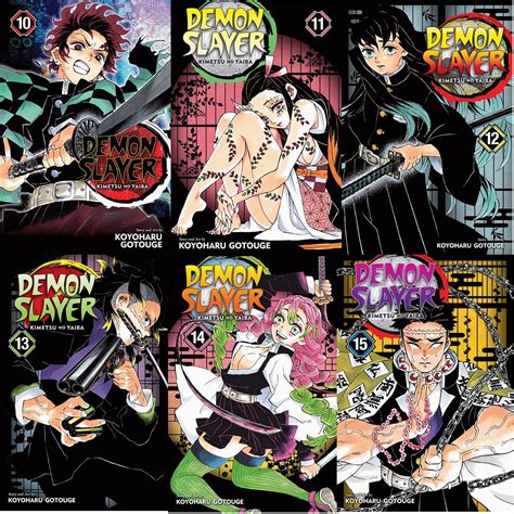 Demon Slayer Manga Collection Vol (10-15) 6 Books Collection by ...
