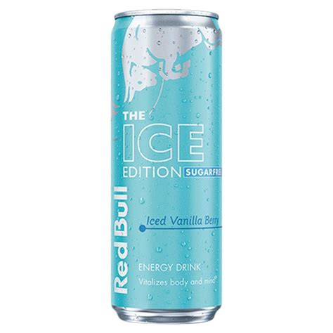 Red Bull Energy Drink Sugar Free Ice Edition Iced Vanilla Berry 355ml ...