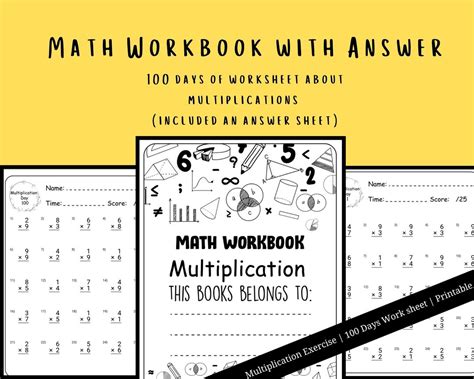 Image result for Math Workbook for Multiplication