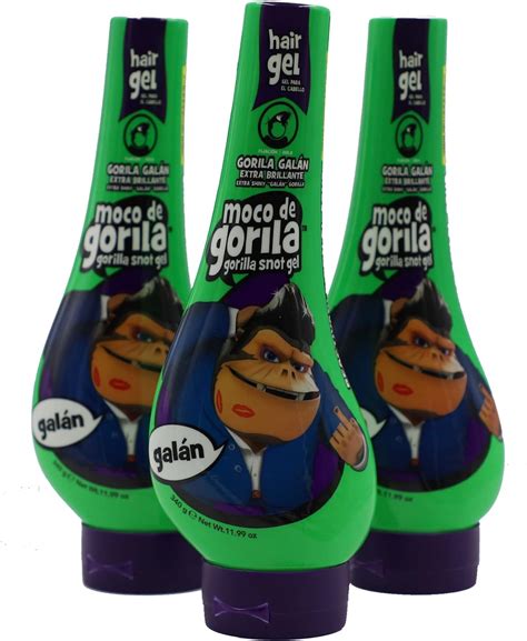 Amazon.com : Moco de Gorila Galan Hair Styling Gel, Reactivatable with ...