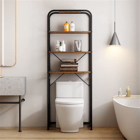 SogesPower 4-Tier Over The Toilet Storage Rack 68 Inch Freestanding ...