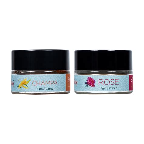 Buy Champa & Rose Solid Perfume Combo - Alcohol-Free Scent | Sugandhim