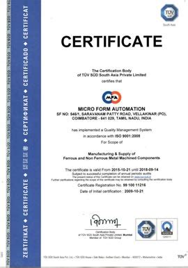 Certification