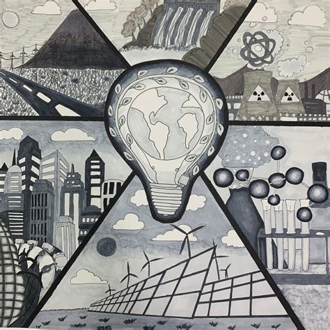 Science and Technology Poster Drawing 的图像结果