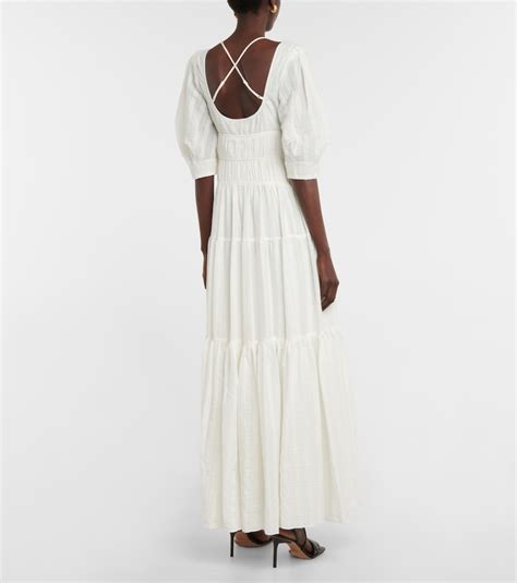 Wilder cotton gauze maxi dress in white - Simkhai | Mytheresa