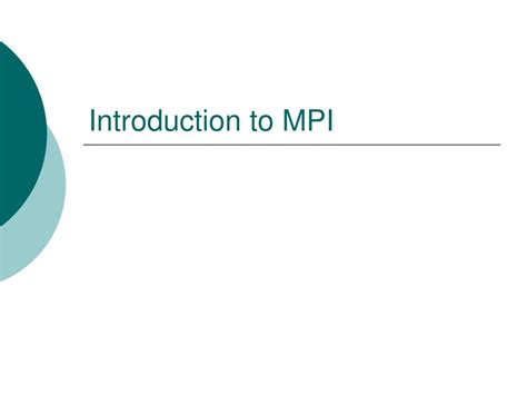 Image result for MPI Introduction
