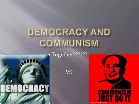 Democracy and communism | PPTX