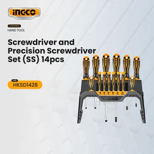 INGCO 14 Pcs screwdriver and precision screwdriver set Combination ...
