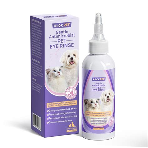 Buy HICC PETEye Drops for Dogs and Cats: Gentle Formula Dog Eye Drops ...