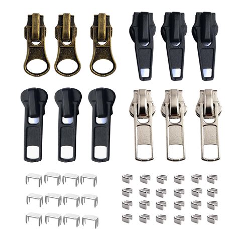 Amazon.com: Zipper Repair Kit #5 Sliders Zippers Pull 12 Pcs,Size 5 ...