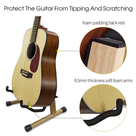 MIMIDI Guitar Stand, Folding Guitar Stand A-frame Portable Classical ...