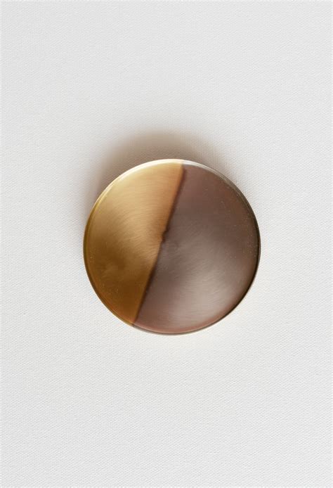 Two tone nickel & brass coasters, Set of 6 – Fleck