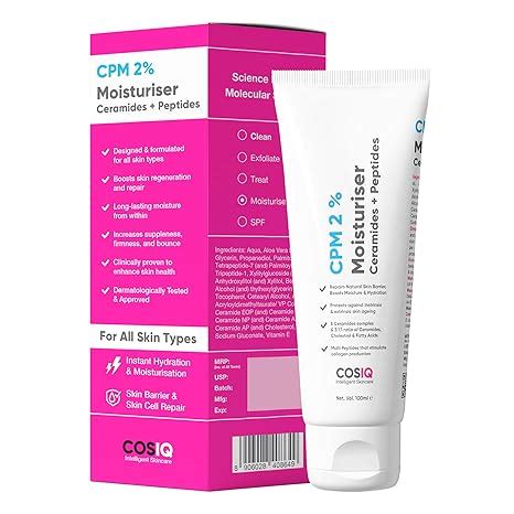 Cos-IQ CPM 2% Ceramides Moisturizer with Peptides for Intense ...