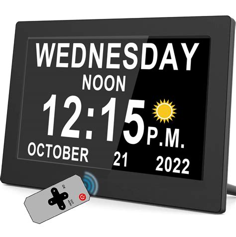 Buy Véfaîî Newest,Dementia Clock with 19 Alarms, Auto DST & Dimming ...