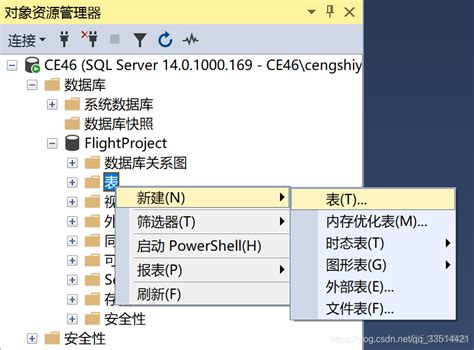 CreateDatabase SSMS 的图像结果