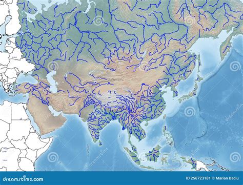 Map Of Asia Rivers Here Are All Of The Rivers And Waterways In Asia
