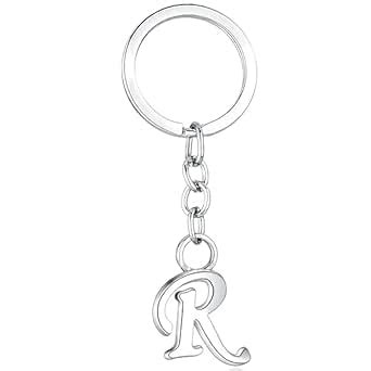 Alphabet Letters A to Z Keychains, Metal Initials With Key Ring, Anti ...