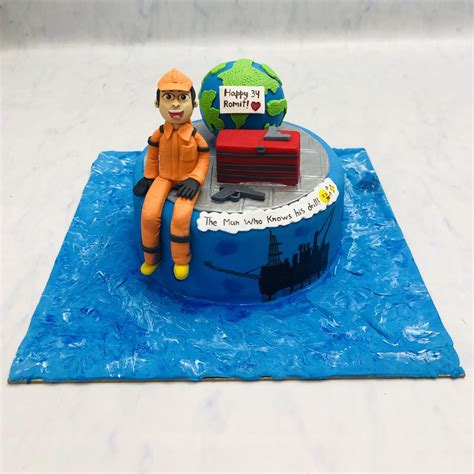 Oil Engineer Theme Cake – Bento Cakes Noida