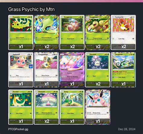 Grass Psychic by Mtn - Pokémon TCG Pocket