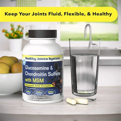 Buy Healthy Joints System Glucosamine Chondroitin MSM Supplement for ...