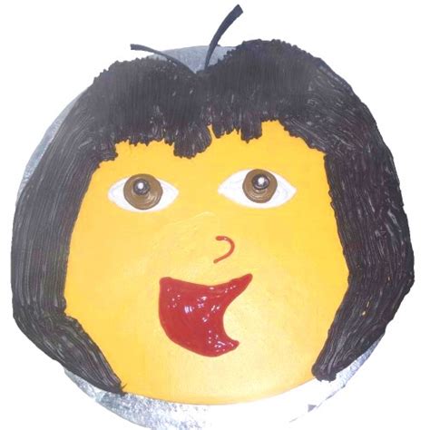 Online Dora Cartoon Face Cake Delivery in Noida | Cake Express Noida