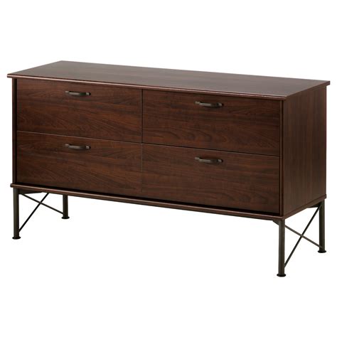MUSKEN chest of 4 drawers, brown, 118x65 cm (461/2x255/8") - IKEA