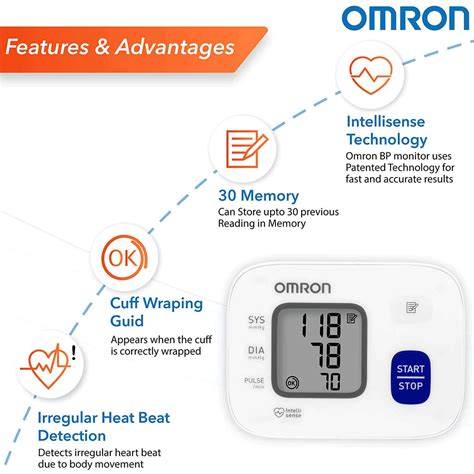 Buy OMRON HEM 6161 FULLY AUTOMATIC WRIST BLOOD PRESSURE MONITOR WITH ...