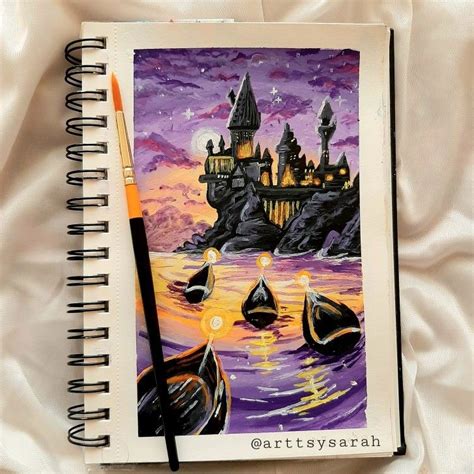 Image result for Hogwarts Acrylic Tutorial