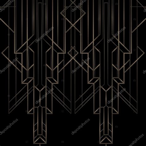 Art deco geometric retro pattern — Stock Vector © vgorbash #80391952