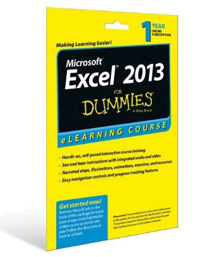 Buy Excel 2013 For Dummies eLearning Course Access Code Card (12 Month ...