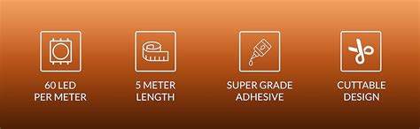 Buy Murphy 25W LED Strip 2835 Cove Light 5 Metre (Warm White, Pack of 2 ...