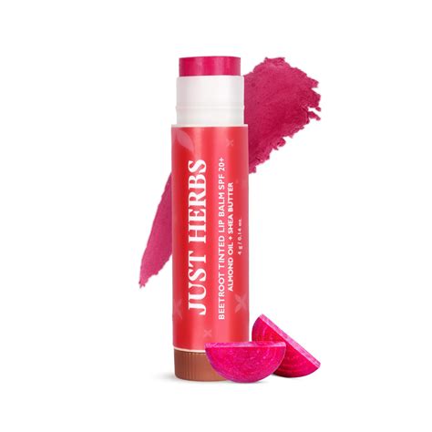 Just Herbs Tinted Lip Balm with SPF 20+ for Dry & Chapped Lips for Men ...