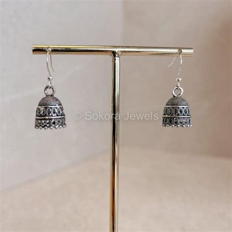 Buy Oxidised Jhumka Earrings Online In India - Etsy India
