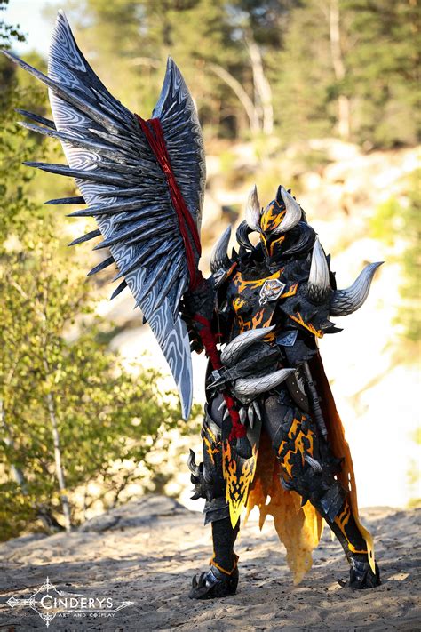 Ruiner Nergigante armor set from Monster Hunter World (@Cinderys ...