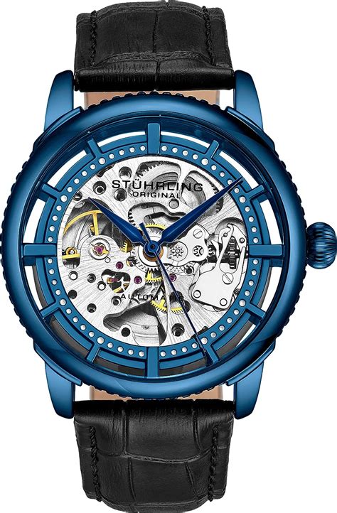Buy Stuhrling Original Mens Automatic Watch Skeleton Stainless Steel ...