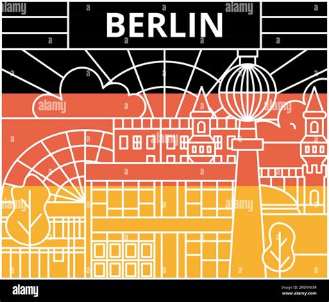 Berlin Flag Line Label Stock Vector Image & Art - Alamy