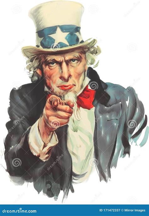 Uncle Sam Vintage War Propaganda Iconic Recruitment Poster Image ...