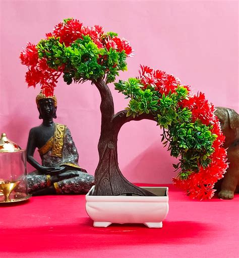 Buy Dekorly® Fake Bonsai Tree Artificial Bonsai Tree, Realistic Fake ...