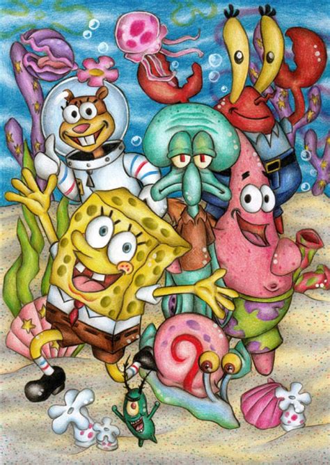 Spongebob Art at Grant Schaefer blog