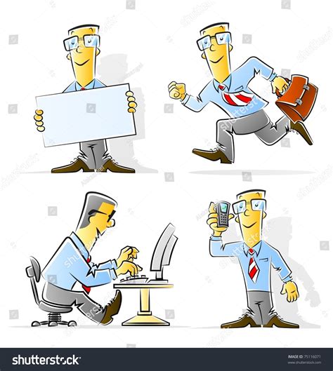 Business Man Cartoon Background Vector 的图像结果