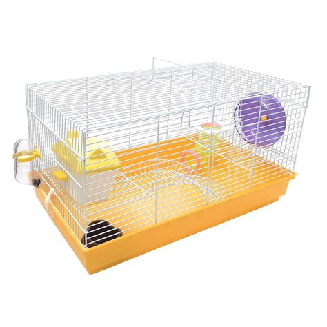 JAINSONS PET PRODUCTS Luxury Hamster Playhouse Cage with Spare Floor ...