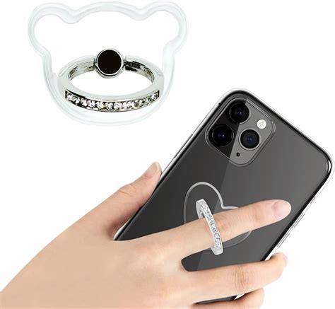 Swap-n-Snap. Diamante Crystal 360 Girly Mobile Phone Ring Holder Finger ...