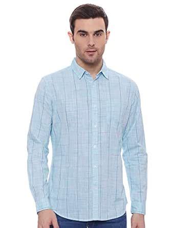 Byford By Pantaloons Men's Checkered Slim Fit Casual Shirt (880005646 ...