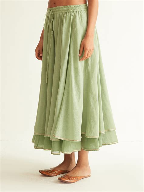 Gathered Sharara Skirt