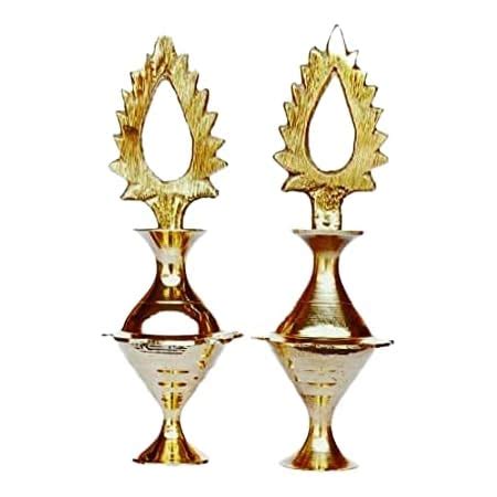 Buy Stock Holderz Yellow Brass Kangura Plain Surmedani/Surmedaani with ...