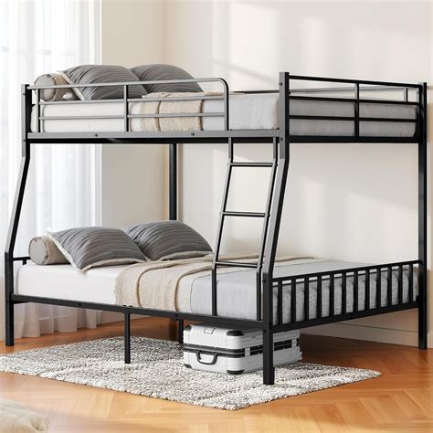 Mixcous Full XL Over Queen Bunk Bed for Adults & Teens, Heavy Duty ...