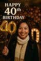Entry #108 by ouzman for Realistic 40th Birthday Photo Edit | Freelancer