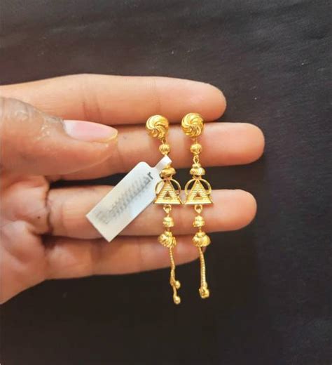 Sui Dhaga Gold Earrings - Buy Sui Dhaga Gold Earrings online at Best ...