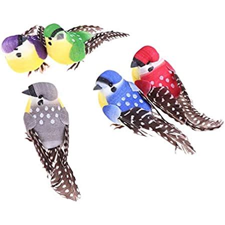 Buy 3A Featuretail 12pc Artificial Mini Colourful Birds for Decoration ...